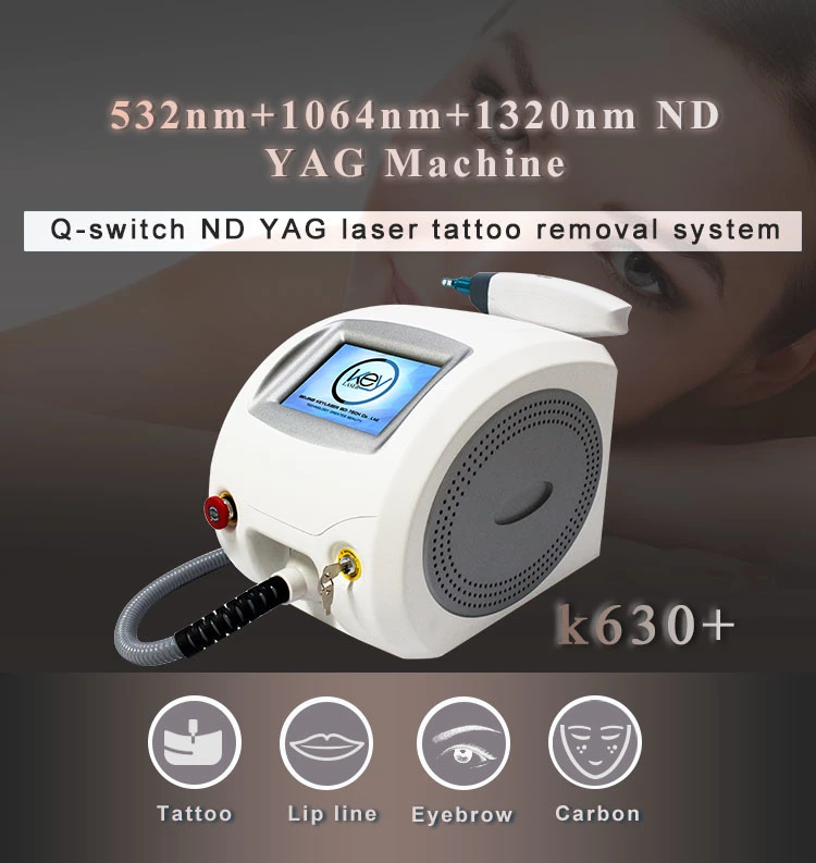 2023 Beauty Laser Treatment Equipment Q Switched ND YAG Laser Pico Pigment Tattoo Removal Machine for Salon