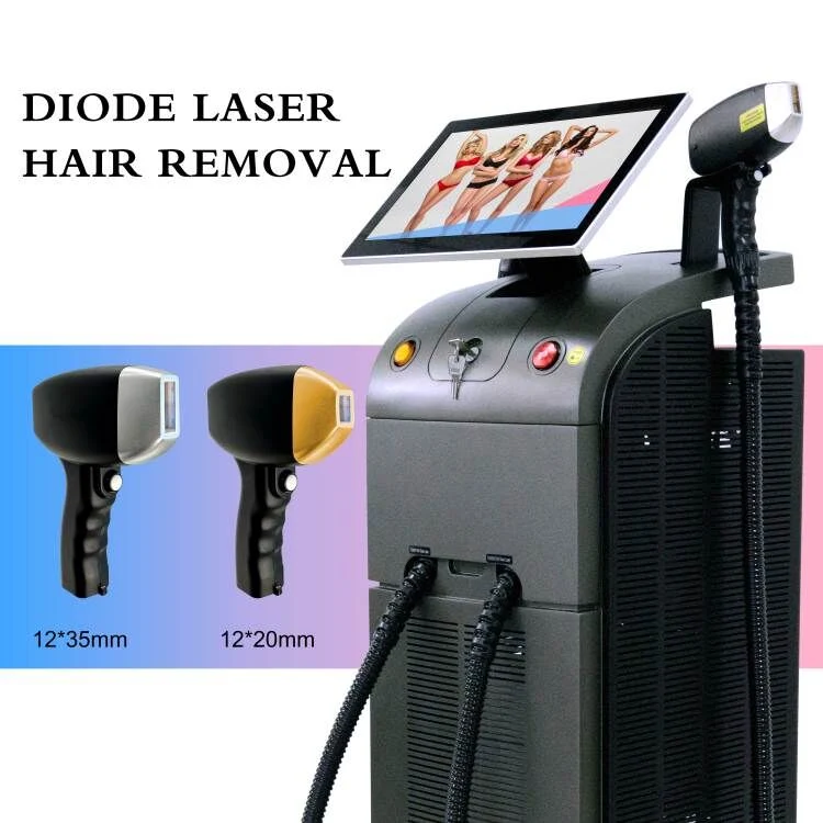 Depilacion Laser Diodo 808nm 808 Diode Laser Hair Removal Machine Trio Ice 3D Platinum Titanium Laser 4 Waves Triple Wavelength 755 1064nm Epilator 20Hz 1600W