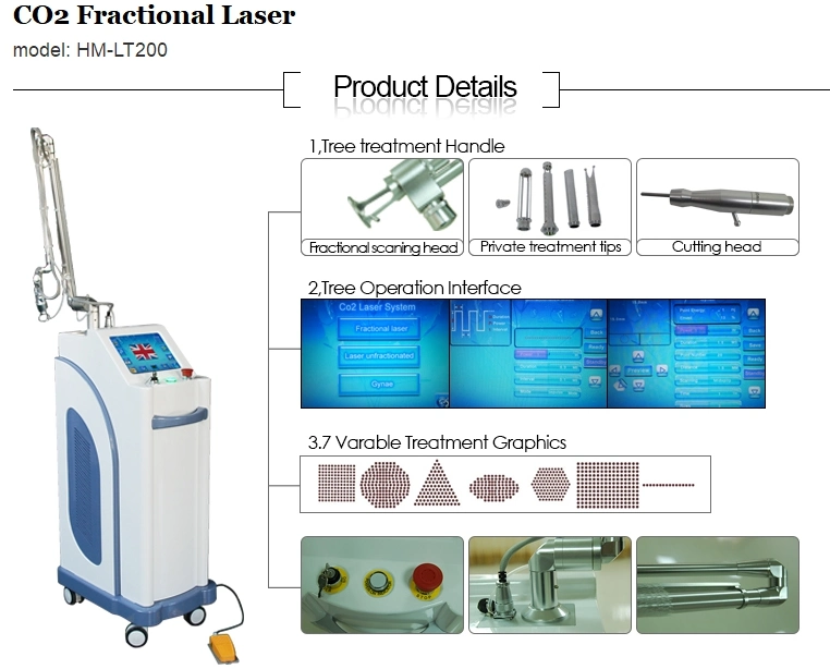 RF Fractional CO2 Laser Machine/CO2 Laser Tube 30W/Fractional CO2 Medical Laser