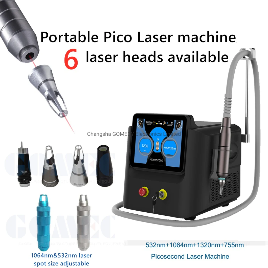 1064 Nm 532nm Q Switched ND YAG Laser Picolaser Tattoo Removal Machine