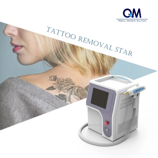 Tragbare Q-Switch ND: YAG-Laser-Tattoo-Entfernung, Pigmentierung, Kohlenstoff-Peeling-Maschine